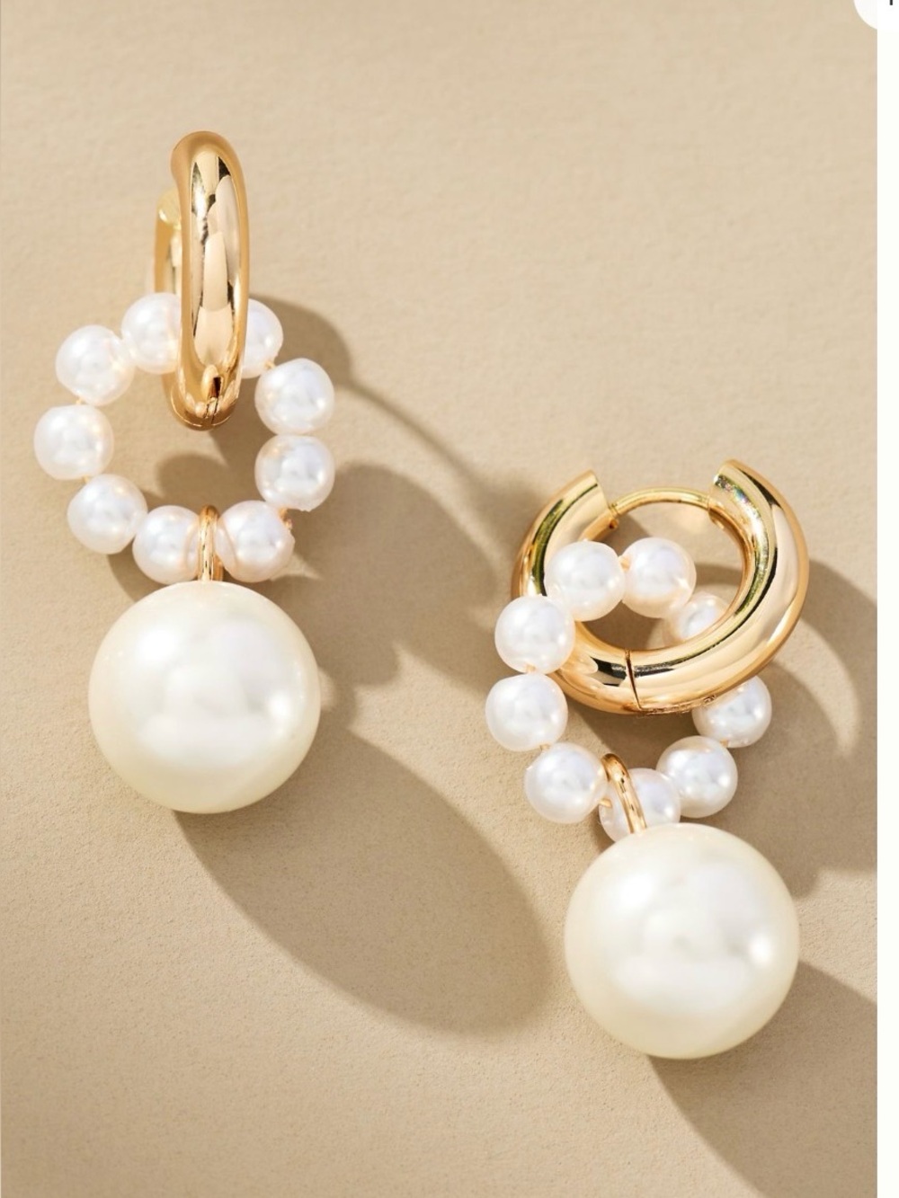 Anthropologie pearl drop earrings